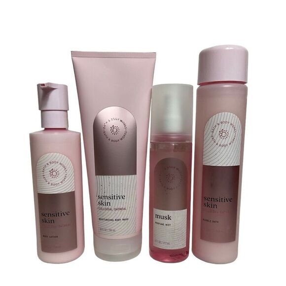Bath and Body Works SENSITIVE SKIN COLLOIDAL OATMEAL 4 Piece Set - Picture 1 of 9